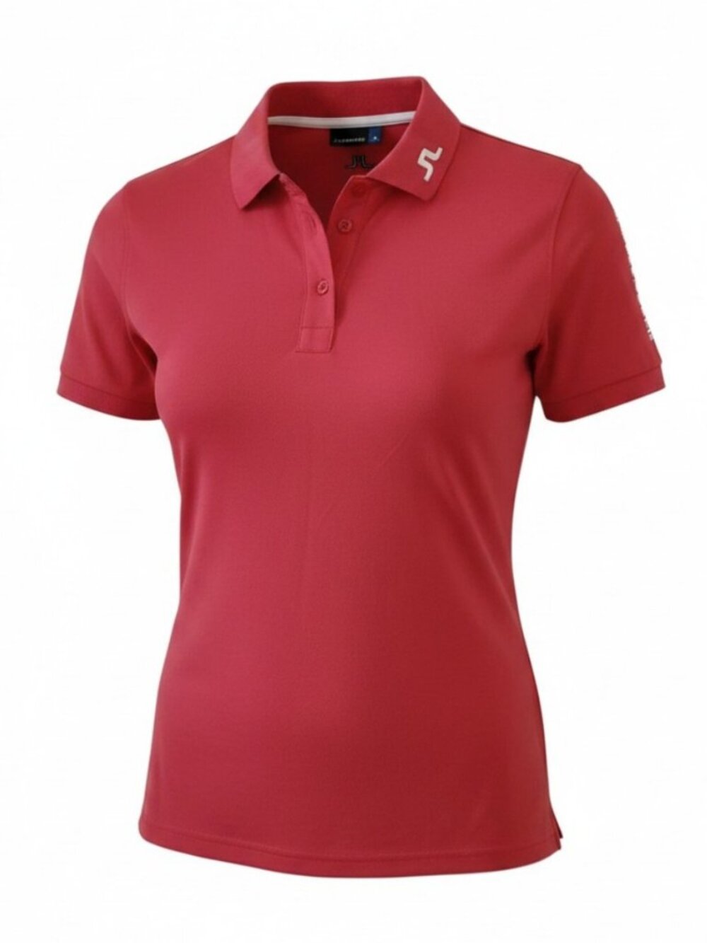 J. LINDEBERG Tour tech slim fit polo golf pink (coral) large